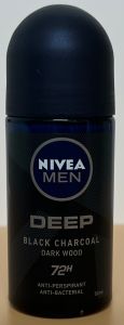 NIVEA  MEN  Deep  Black  Charcoal Dark  Wood  Anti-Perspirant  72H  Protection - Product | MM-Mart Japan