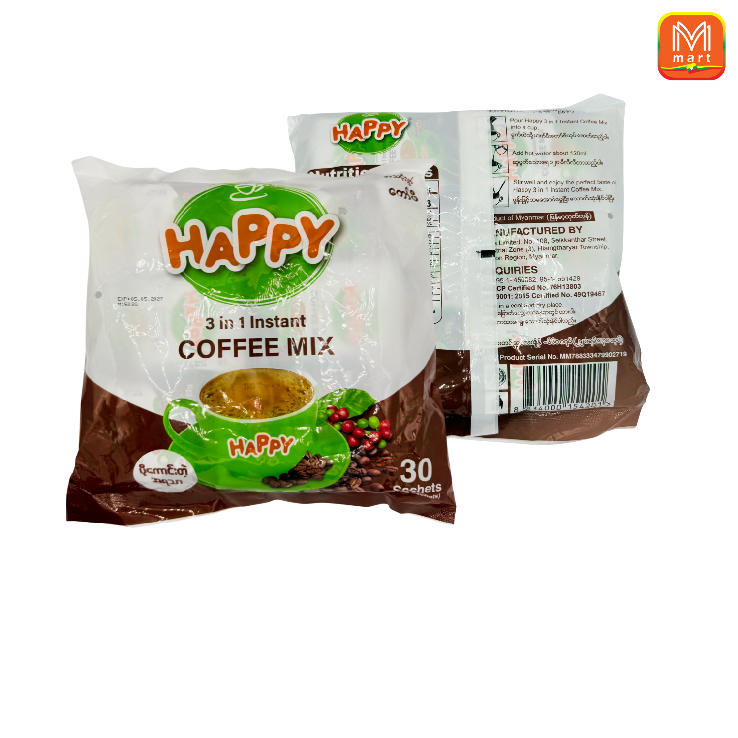 HAPPY Instant Coffee Mix (3 in 1) (Image 3) - Product | MM-Mart Japan