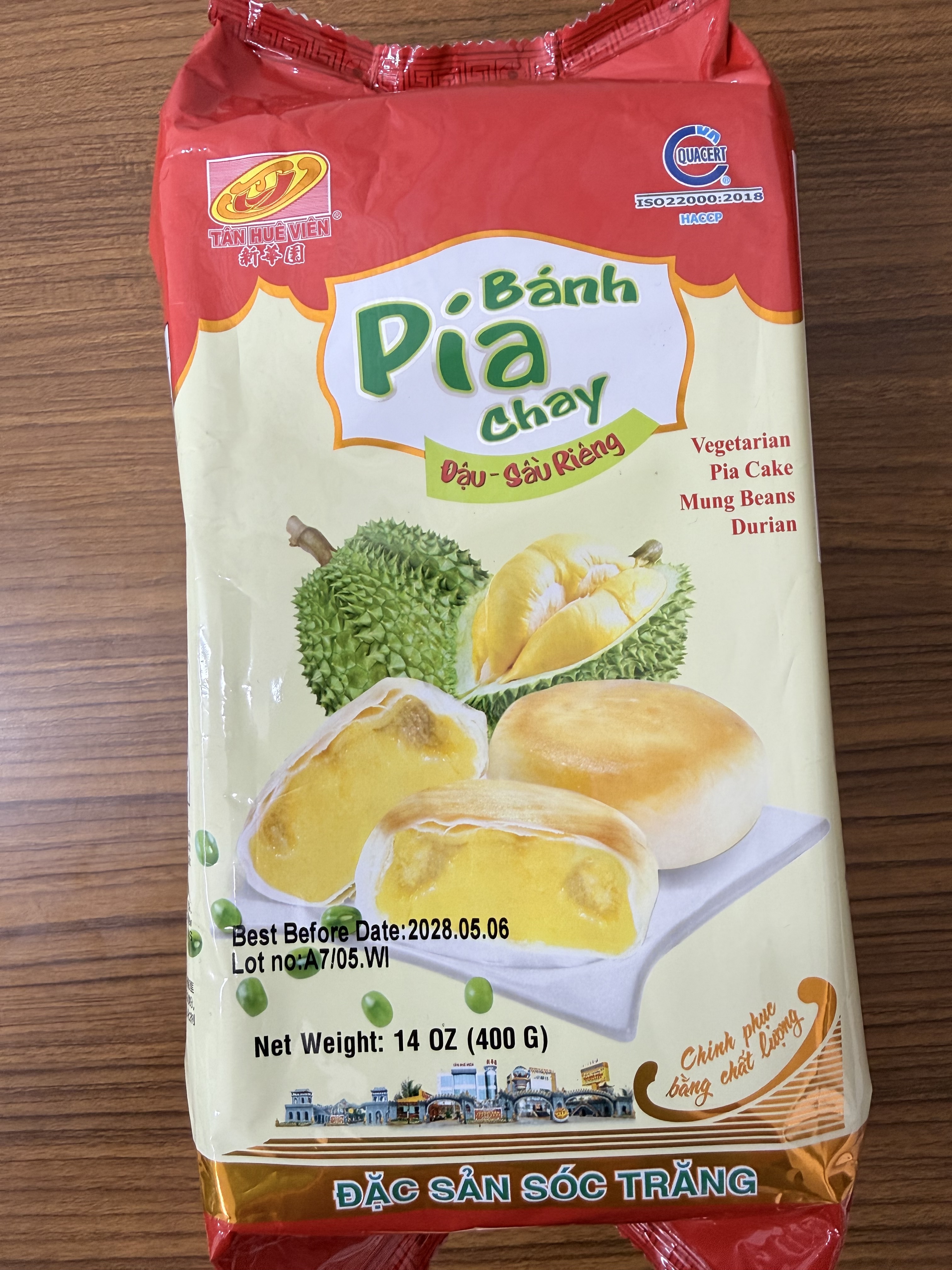 Vegetarian Pia Cake Mung Beans Durian - Product | MM-Mart Japan