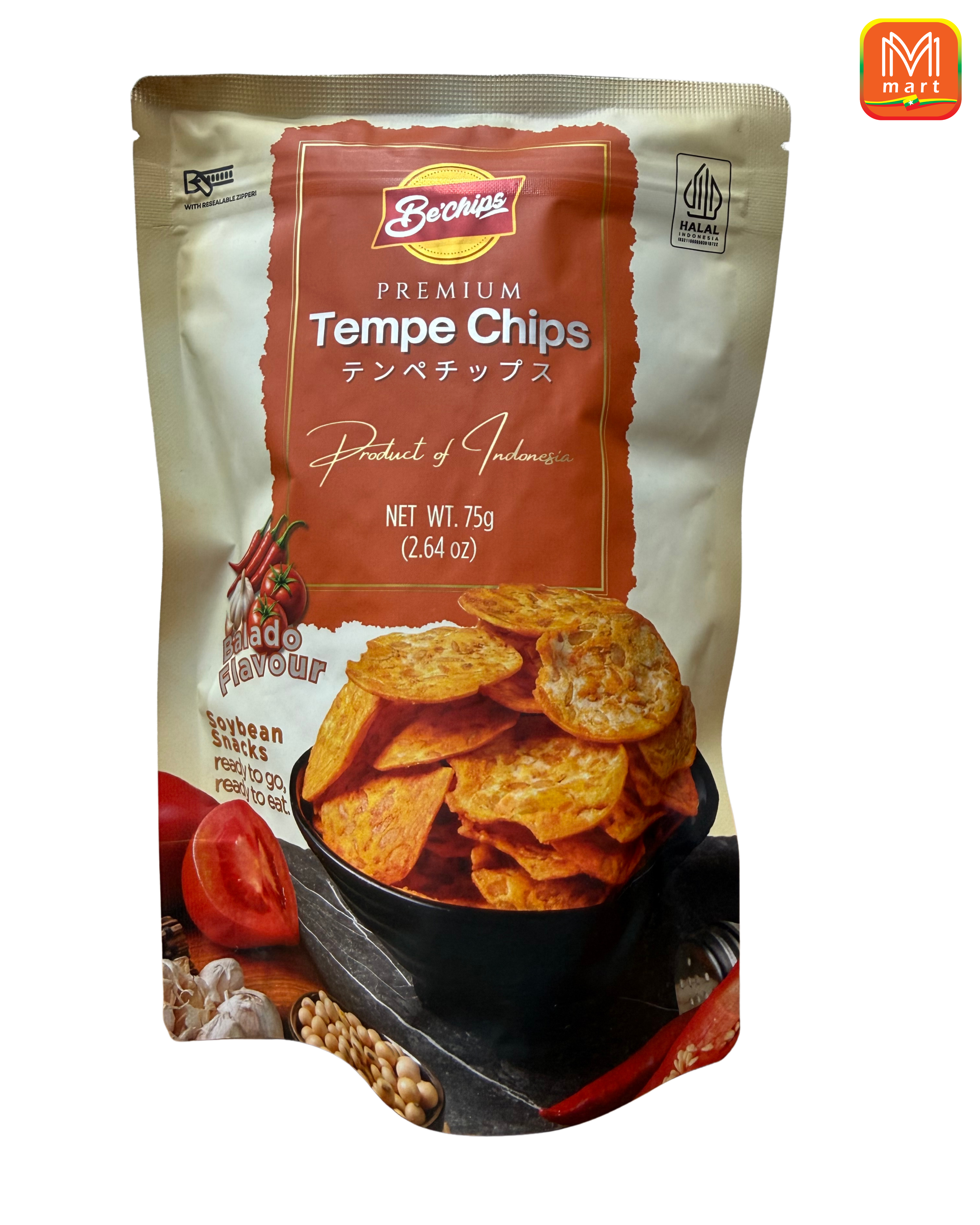BE'CHIPS PREMIUM TEMPE CHIPS 75g - Product | MM-Mart Japan