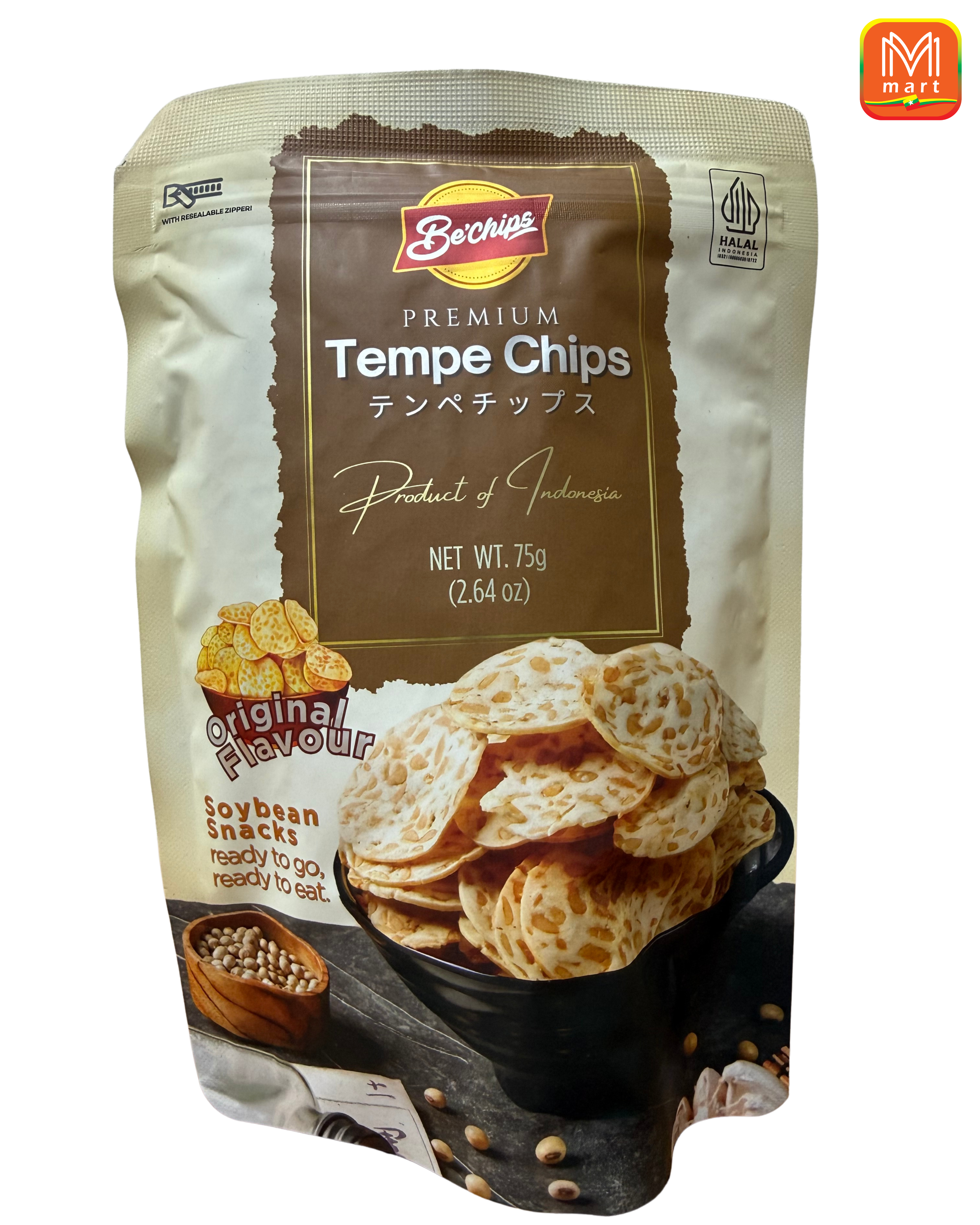 BE'CHIPS PREMIUM TEMPE CHIPS ORIGINAL FLAVOUR 75g - Product | MM-Mart Japan