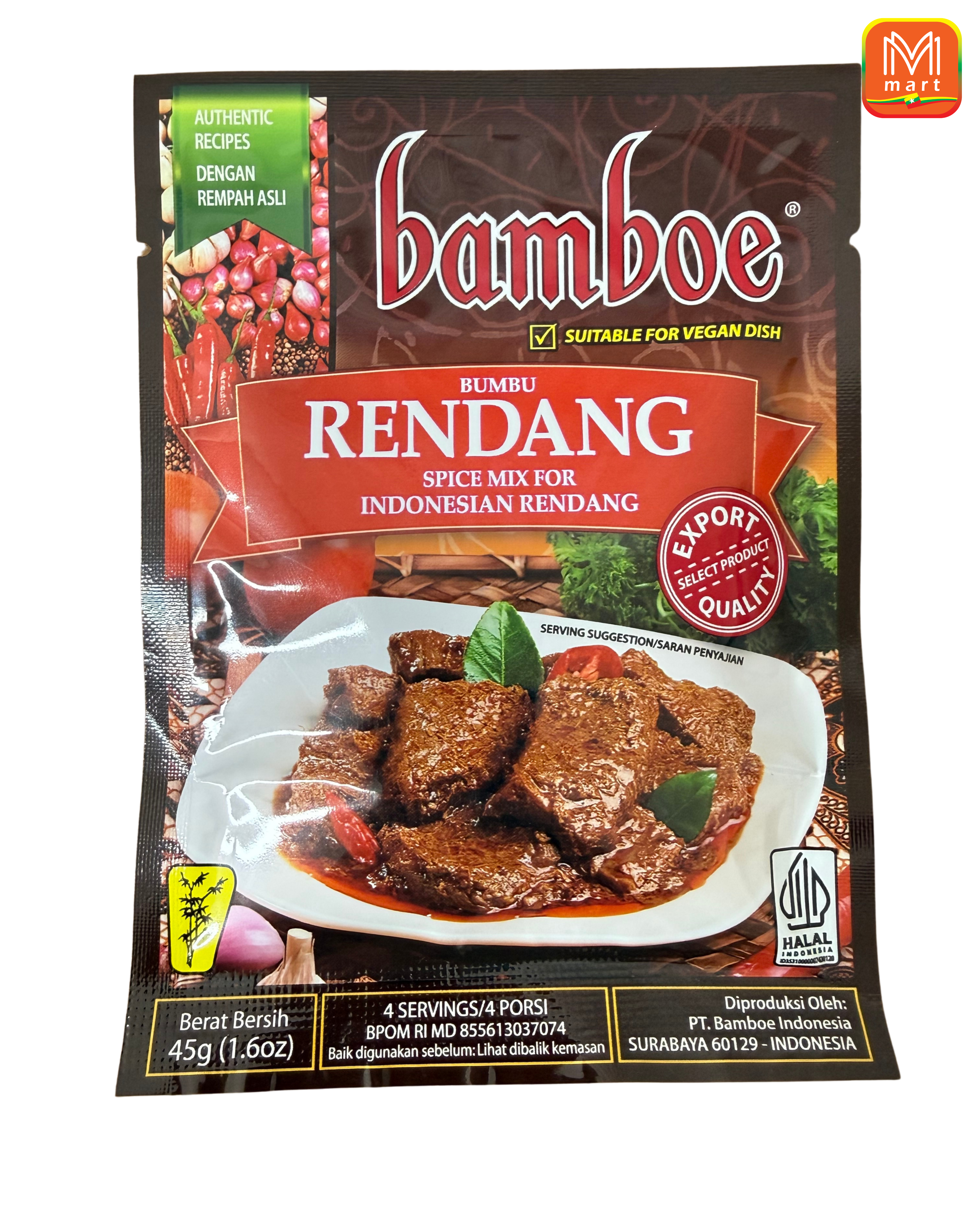 Bamboe Spice Mix for Indonesian Rendang - Product | MM-Mart Japan