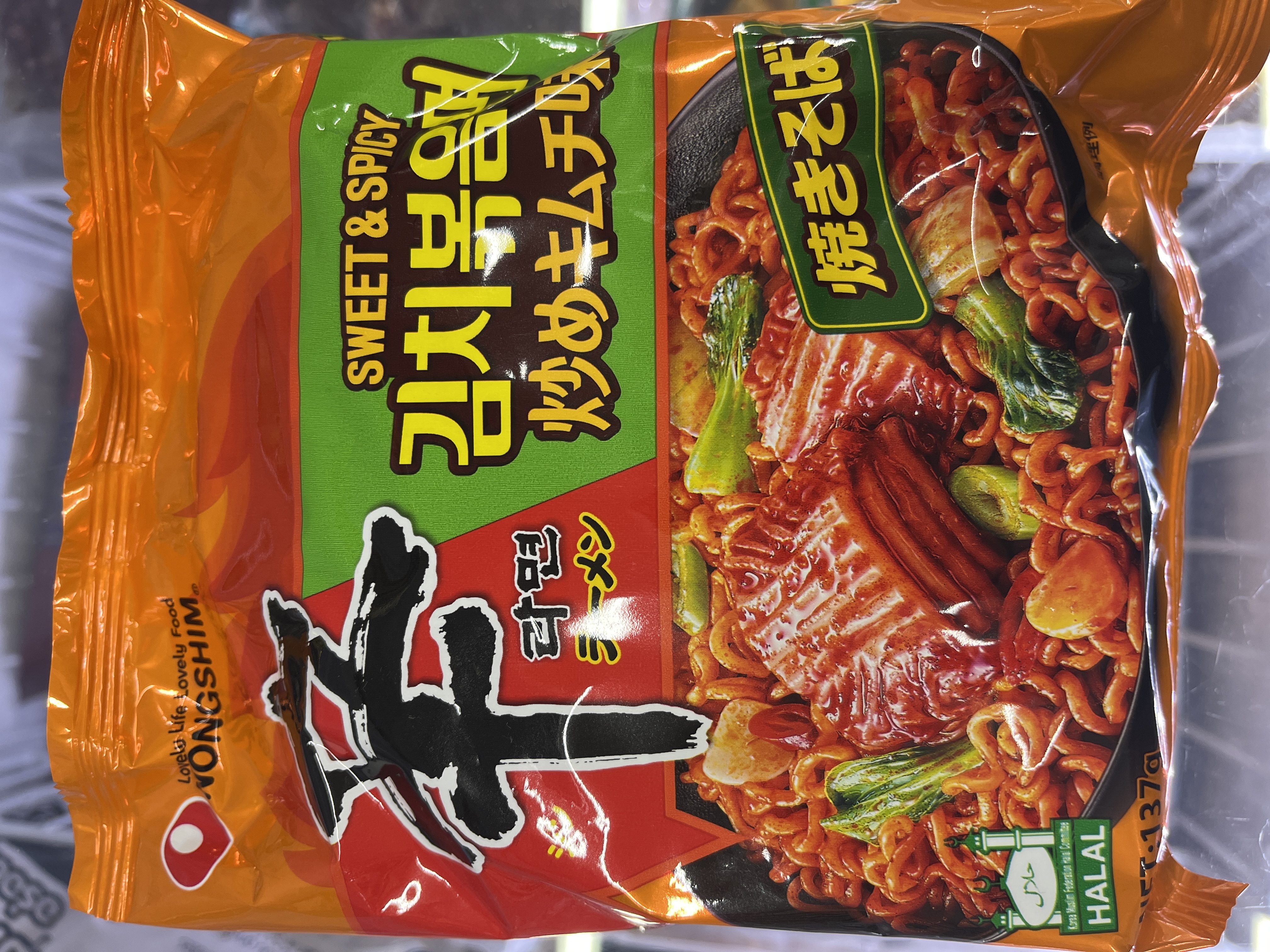 NONGSHIM Sweet&Spicy Noodle 137g - Product | MM-Mart Japan
