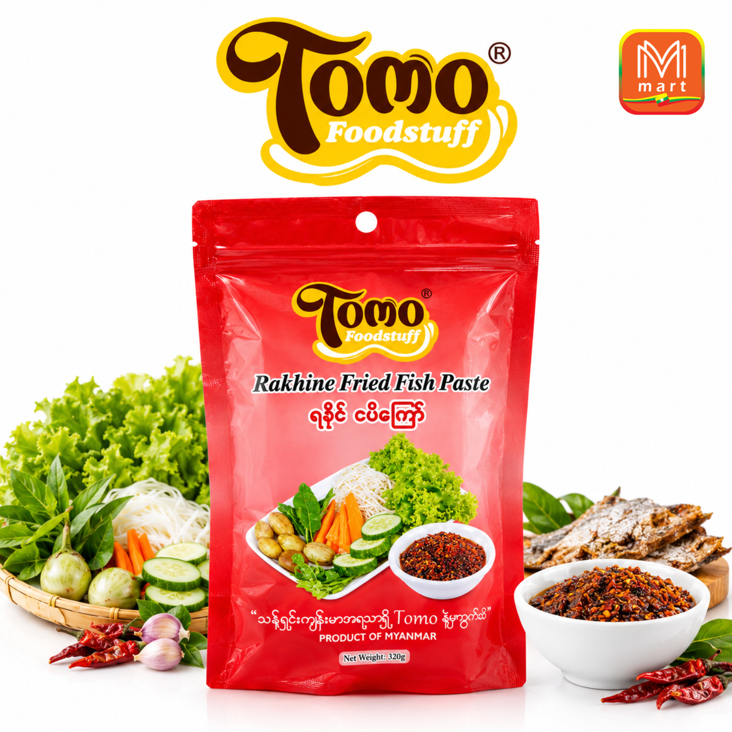 TOMO Rakhine Fried Fish Paste 320g (Image 2) - Product | MM-Mart Japan