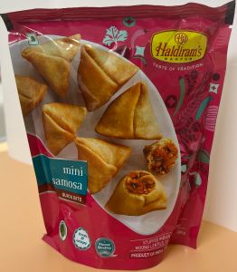 Haldiram's  Mini  Samosa	(Stuffed Indian Snack   with Moong Lentils, Cashews & Raisins) - Product | MM-Mart Japan