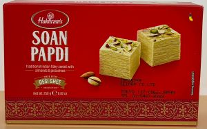 Haldiram's Soan Papdi ( Traditional indian Flaky  Sweet with Almonds &  Pistachios	) - Product | MM-Mart Japan