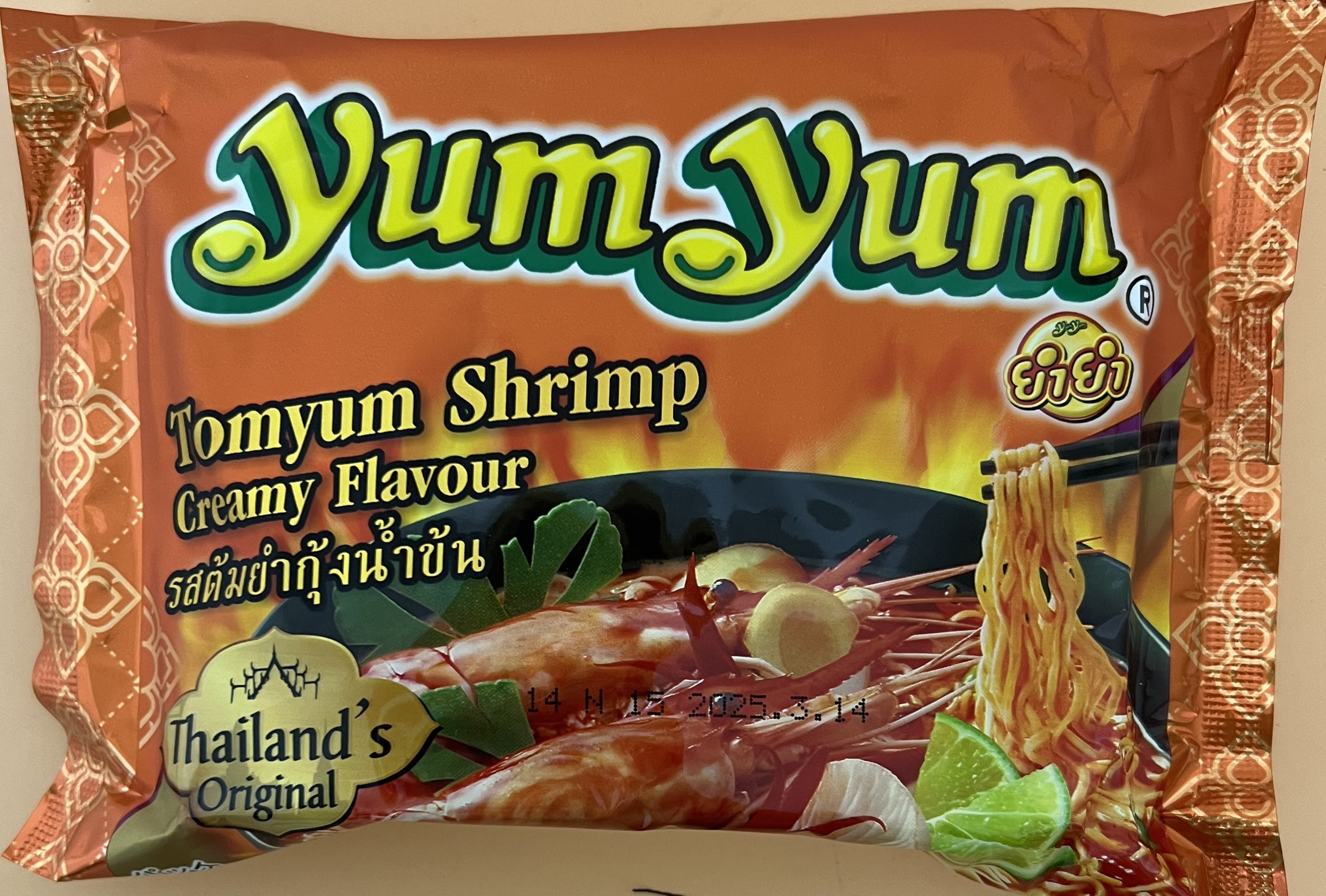 YUM YUM Tomyum Shrimp Creamy Flavour 1Pcs - Product | MM-Mart Japan
