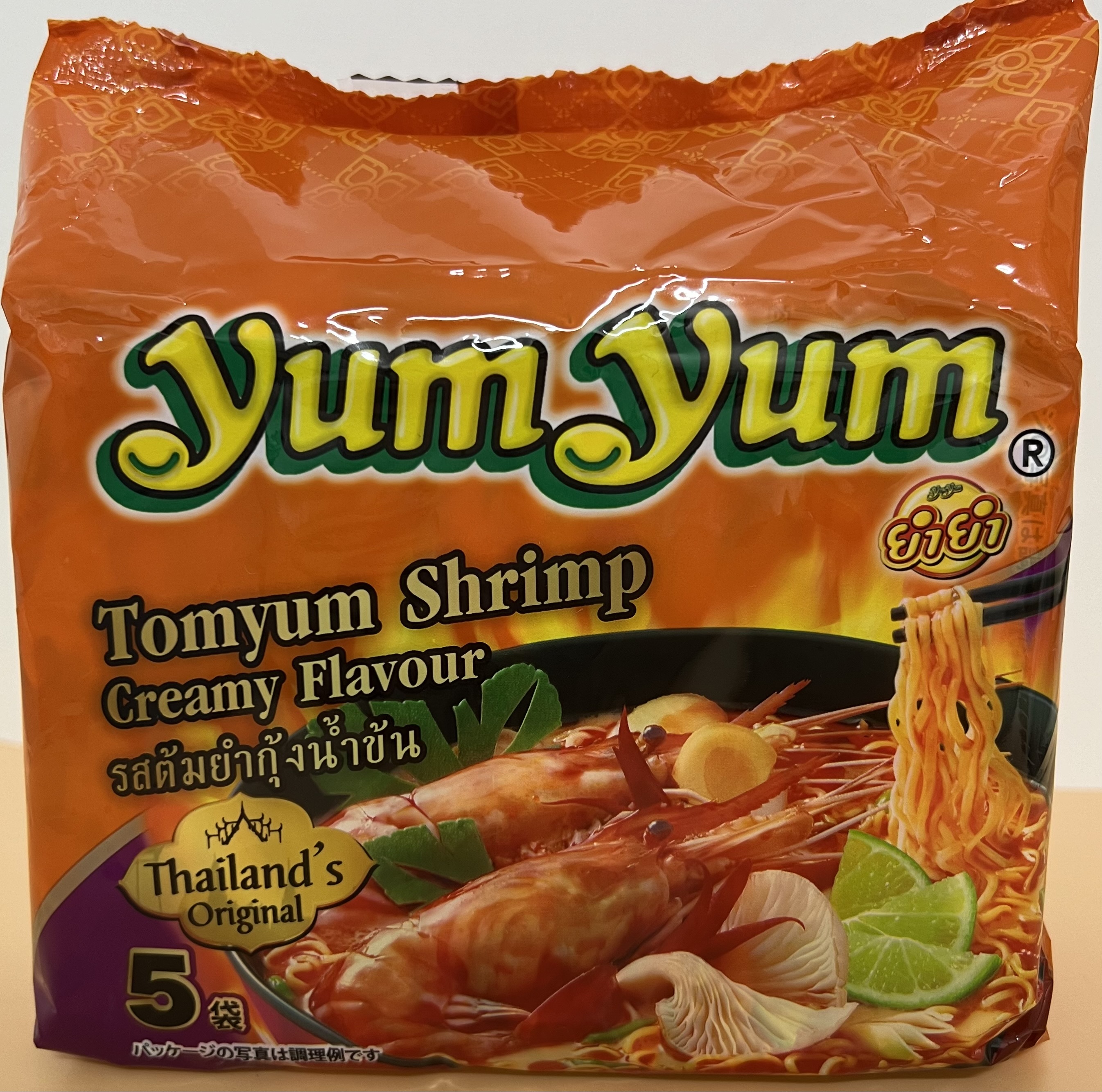 YUM  YUM  Tomyum Shrimp  Creamy  Flavour 5Pcs - Product | MM-Mart Japan