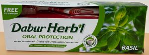 Dabur   Herb'l   Basil	 Natural  Toothpaste For  Oral  Protection - Product | MM-Mart Japan